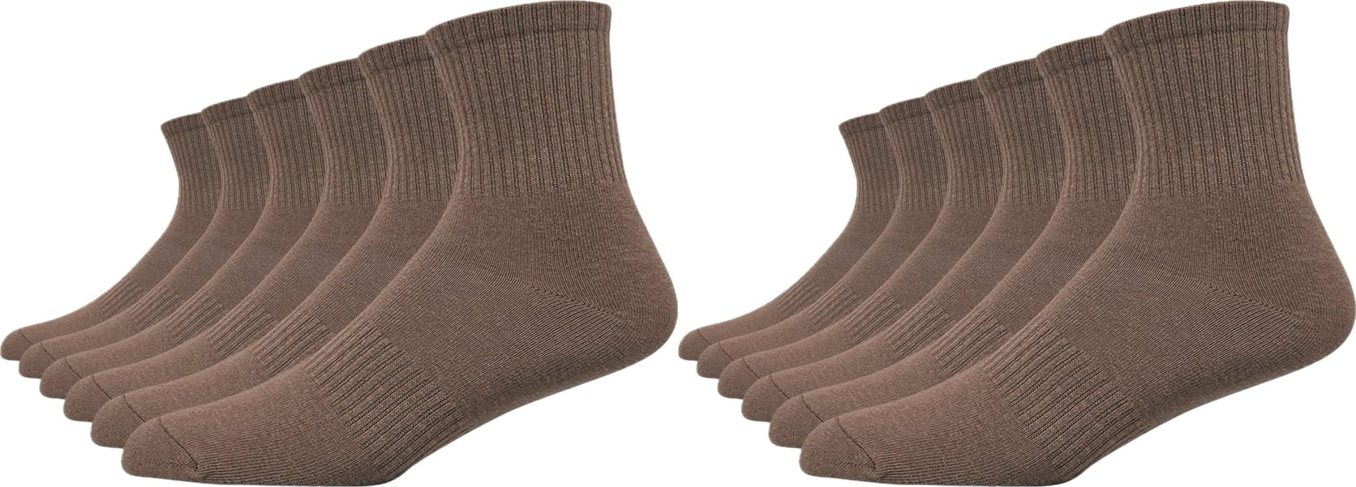 Mukhaksh (Pack Of 4 Pairs = 8 Socks Men Winter Woolen Warm Brown Ankle Length Socks