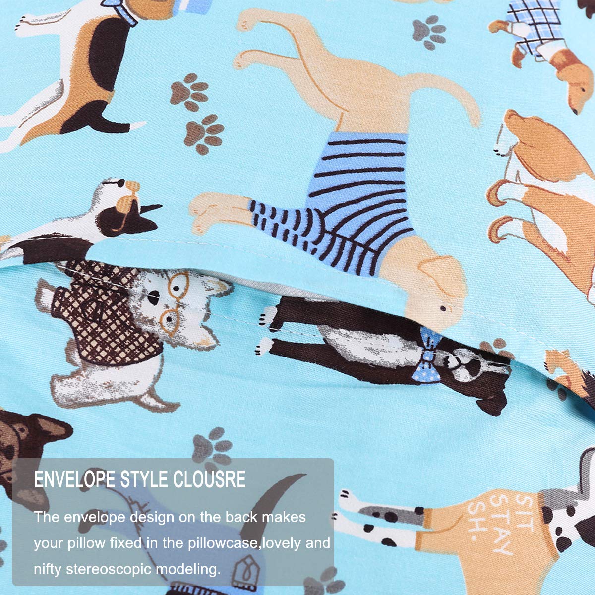 Cloele Kids Toddler Pillowcase Envelope Travel Pillowcase Baby Pillow Cover Fits Pillows Sized 12X16 Or 13X18-1 Pack Soft Childr