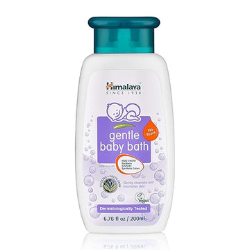 Himalaya Gentle Baby Bath, Gentle, Non-Irritating Cleanser For Nourishing Your Babys Skin, 6.76 Oz