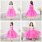 Princess Dress Aurora Costume Girls Costumes Birthday Party Halloween Dress Up For Girls 6-7Years(130Cm,Q99)