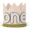 Huhjruar Wild One Camping, Woodland, Forest Birthday Crown Hat - First Birthday Outfit For Boy Or Girl (White)