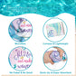 Unibyby Mermaid Beach Towel, Mermaid Hooded Towel, Mermaid Scales Tail Towel For Girls 30' X 50', Teal Microfiber Absorbent Qu