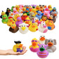 Assortment Rubber Duck Toy Duckies for Kids, Bath Birthday Gifts Baby Showers Classroom Incentives, Summer Beach and Pool Activi
