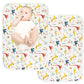 Baby Diaper Changing Pad, 21 58 X 315 Waterproof Changing Pad Liners 2Pack - Reusable Soft And Absorbent Portable Changing Mat(D