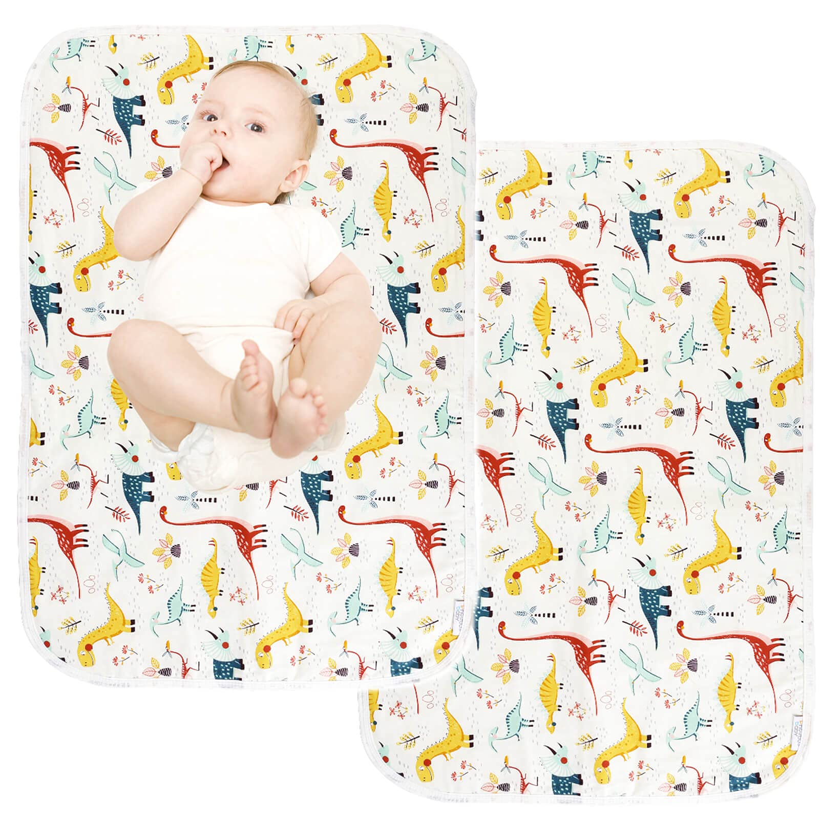 Baby Diaper Changing Pad, 21 58 X 315 Waterproof Changing Pad Liners 2Pack - Reusable Soft And Absorbent Portable Changing Mat(D