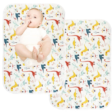 Baby Diaper Changing Pad, 21 58 X 315 Waterproof Changing Pad Liners 2Pack - Reusable Soft And Absorbent Portable Changing Mat(D