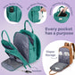 Ruvalino Diaper Bag Backpack, Multifunction Travel Pack Maternity Baby Changing Bags, Large Capacity, Waterproof, Turquoise