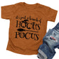 Lazychild It'S Just A Bunch Of Hocus Pocus Halloween T Shirt Toddler Boys Girls Sanderson Sister Graphic Tee Shirts Brown