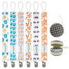 Babygoal Pacifier Clips, 6 Pack Pacifier Holder For Boys And Girls Fits Most Pacifier Styles &Teething Toys Pacifier Clips For B