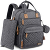 Iniuniu Diaper Bag Backpack, 4 In 1 Kit Large Unisex Baby Bags For Boys Girls, Waterproof Travel Back Pack With Pouch, Washable