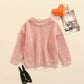 Infant Toddler Baby Girl Boy Knit Sweater Pullover Sweatshirt Warm Long Sleeve Shirt Tops Knitted Fall Winter Clothes (Pink, 2-3