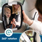 Onco Led Baby Car Mirror With Light - 2 Modes For Day & Night Driving, 100% Shatterproof Baby Mirror For Car, 360 Car Mirror For