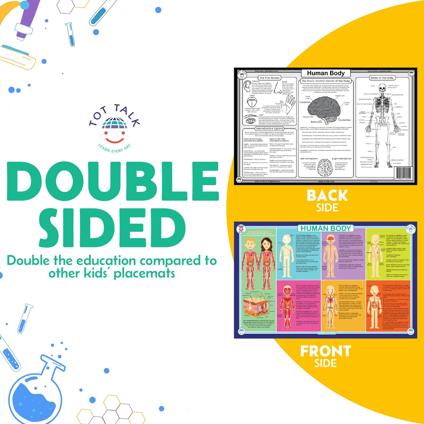 Tot Talk Solar System Educational Placemat For Kids
