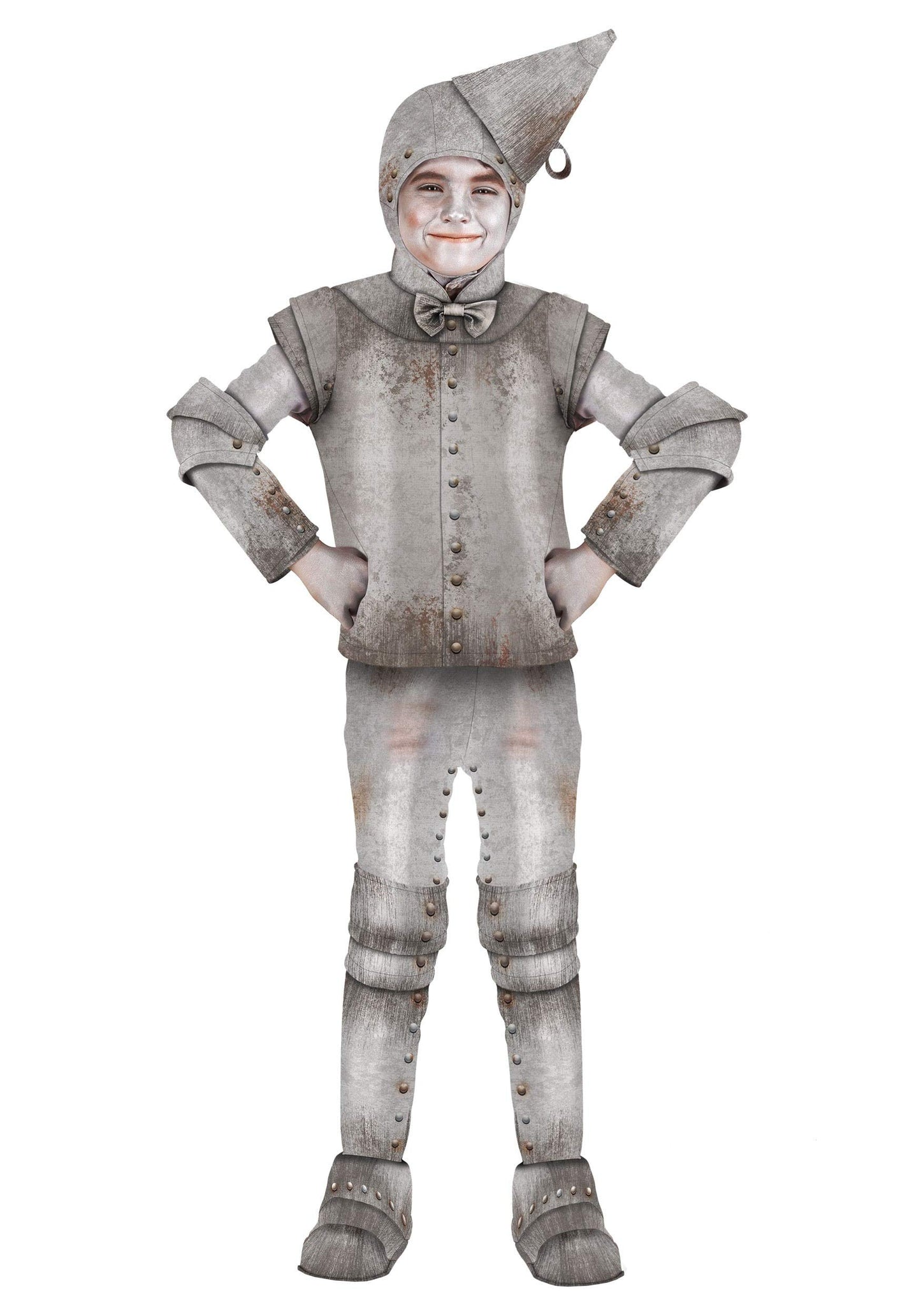 Fun Costumes Tin Fellow Costume for Kids - X-Large - Silver