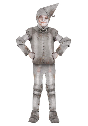 Fun Costumes Tin Fellow Costume for Kids - X-Large - Silver