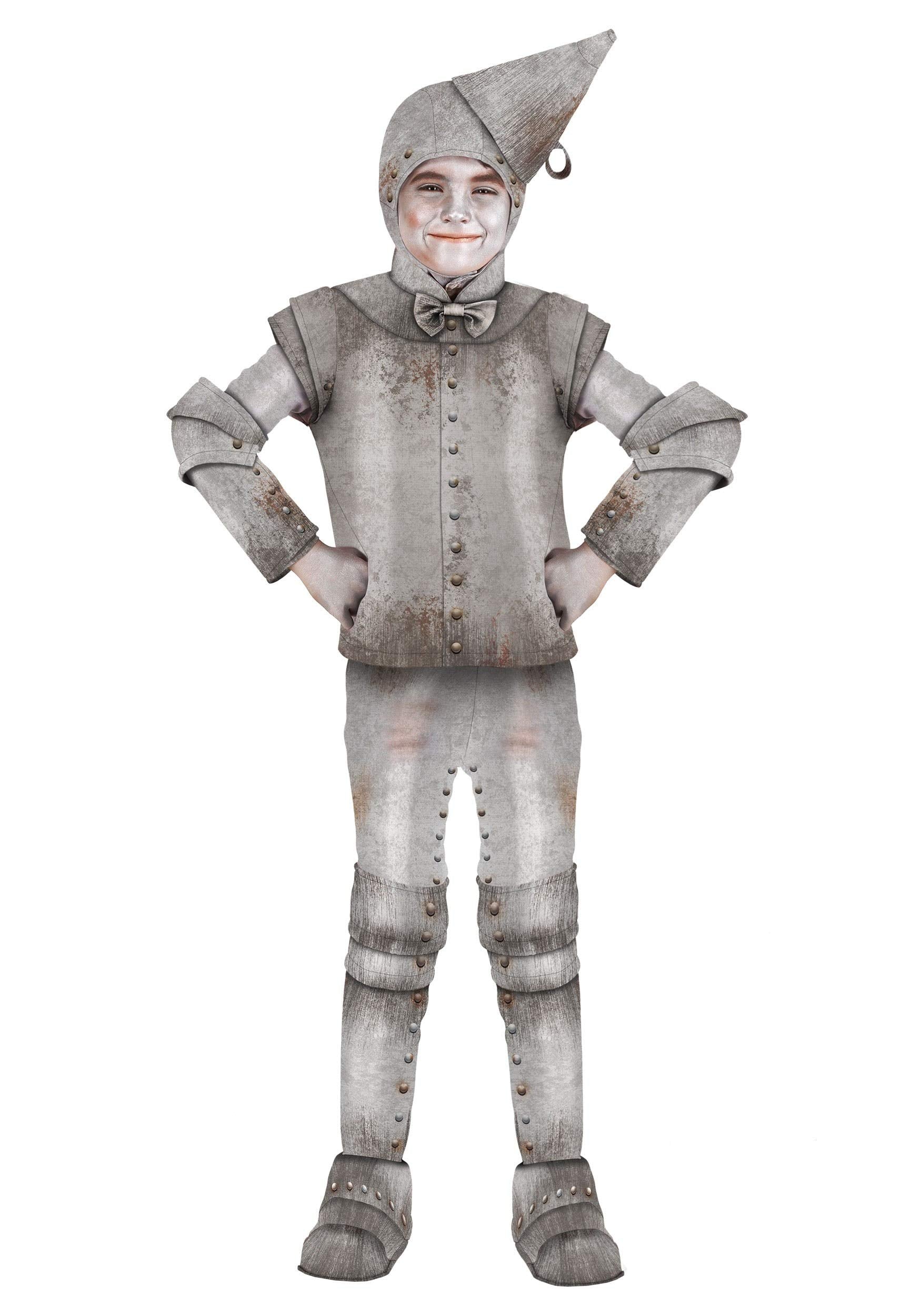 Fun Costumes Tin Fellow Costume for Kids - Large - Silver