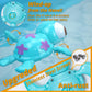 DUCKBOXX XX Wind-up Swimming Sea Turtles Bath Toy, No Battery Mold-Free Anti-Rust Interactive Montessori Toy for Kids 18M+ (Blue