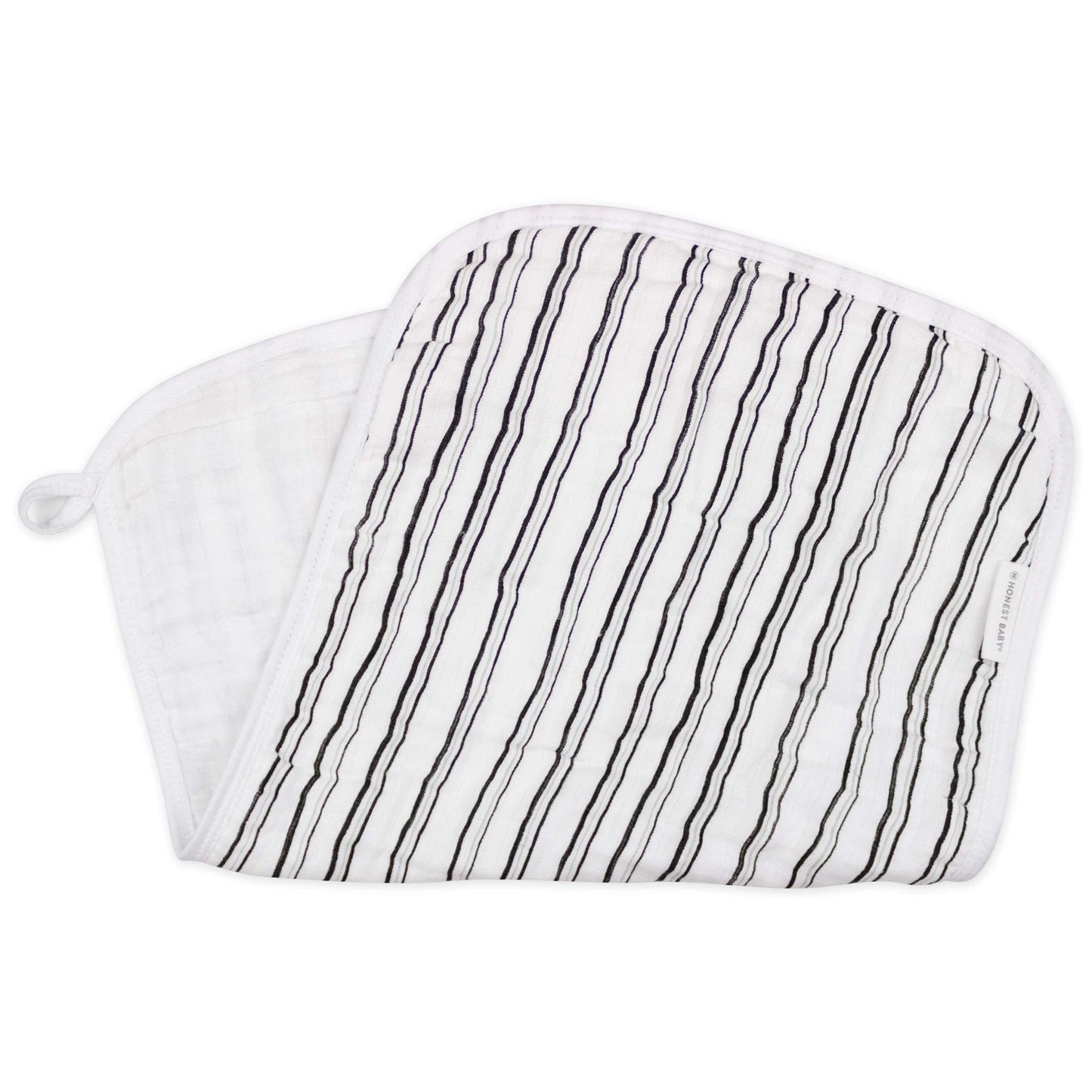 Honestbaby Baby Organic Cotton Multi-Layer Burp Cloths Multipack, Pattern Play, One Size Us