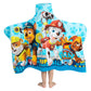 Franco Kids Bath And Beach Soft Cotton Terry Hooded Towel Wrap, 24' X 50', Paw Patrol Blue
