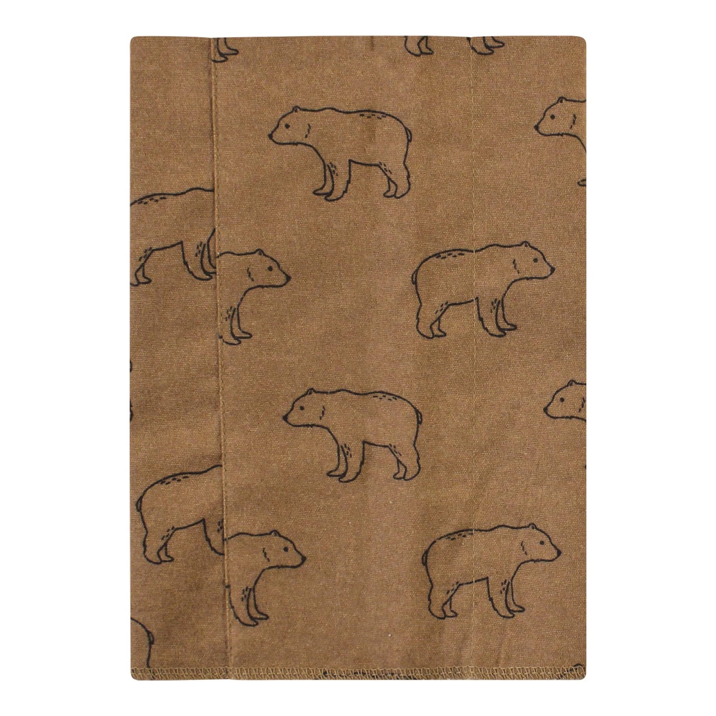 Hudson Baby Unisex Baby Cotton Flannel Burp Cloths, Brown Bear 7 Pack, One Size