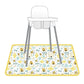 Bapronbaby Busy Bees Splash Mat - Waterproof Catch-All For Under High Chairs, Floors, Tables, Playtime Or Arts & Crafts - Machin