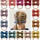 Boutique Baby Girl Hair Ties, 28 Pcs Mini Suede Hair Bow Ties, Toddler Elastics Ponytail Holders Pigtails Rubber Bands By Cherss