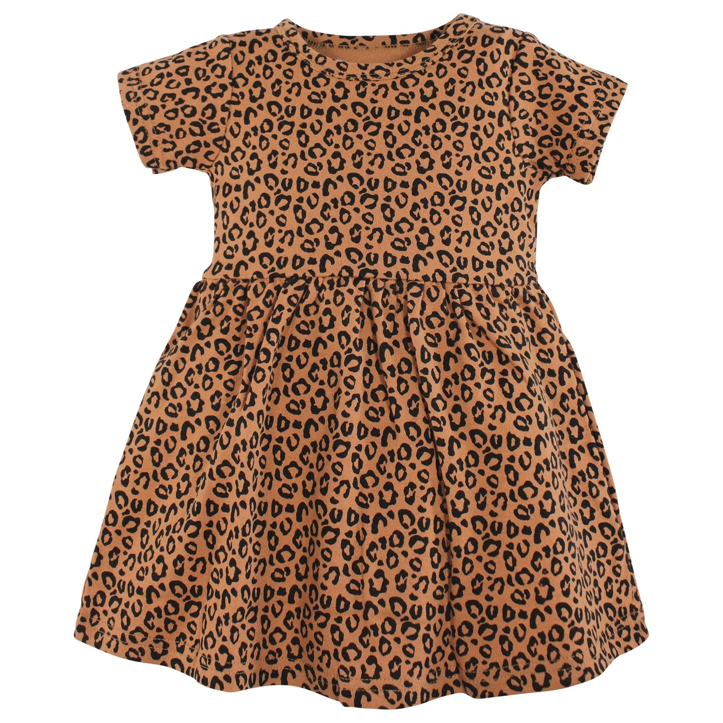 Hudson Baby Baby Girls Cotton Dresses, Leopard And Hearts, 3T