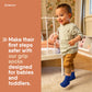 Gripjoy Toddler Socks With Grippers - Non Slip Socks For Kids - Toddler Grip Socks - 2T-4T - Blue - 4 Pairs