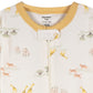 Gerber Unisex-Baby 2-Pack Footed Pajamas, Safari