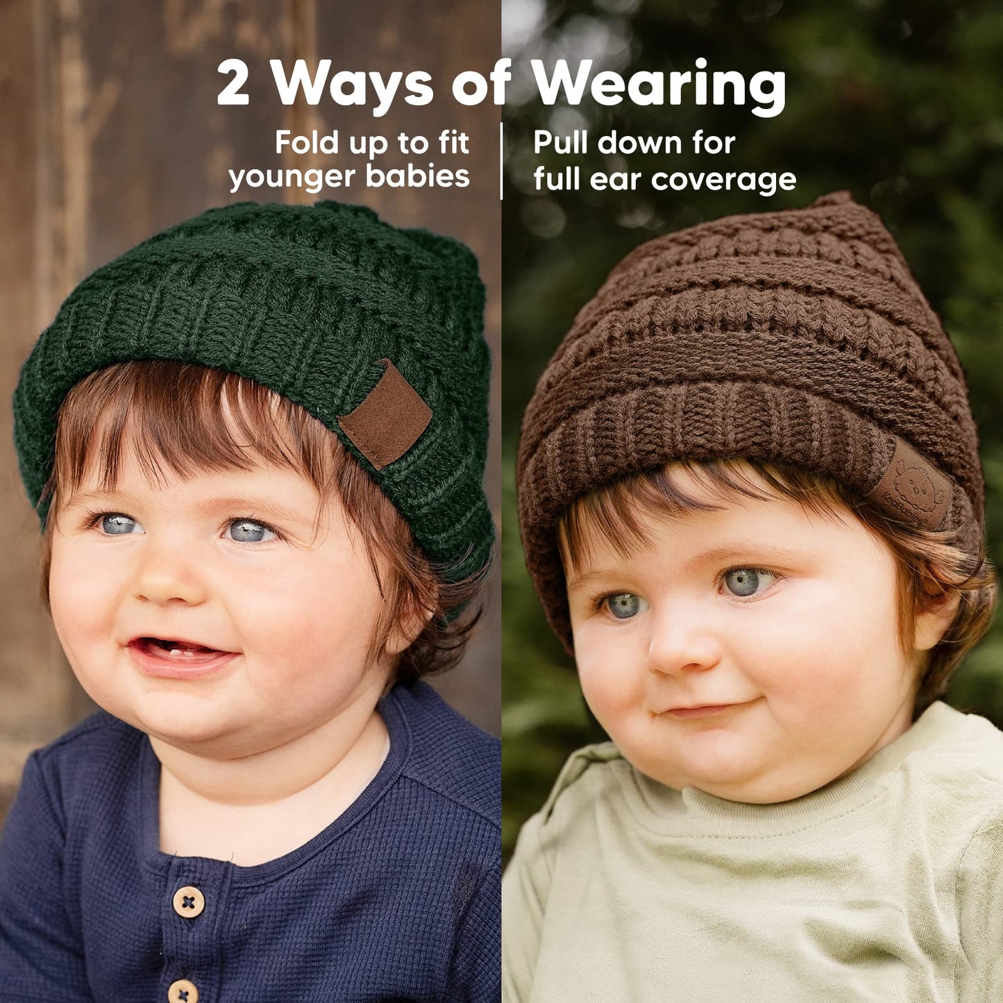 3-Pack Baby Beanies, Baby Hats - Newborn Hats, Baby Boy Hats, Baby Girl Hats For Winter (Icelandic)