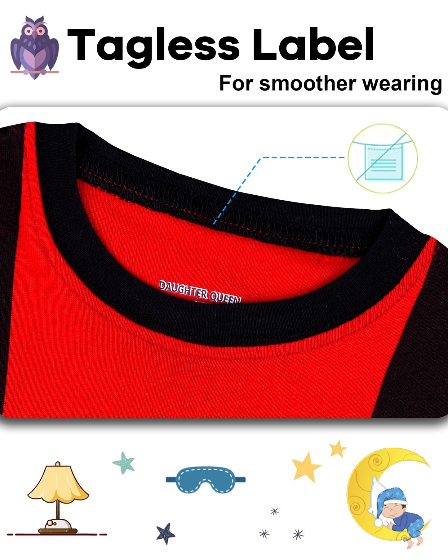 Daughter Queen Boys Pajamas 18-24 Months Summer Pjs Fire Truck Pj Sets Baby Toddler Cotton Short Sleeve Jammies Fire Engine Slee