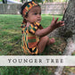 Younger Tree African Baby Clothes Girl Dashiki Ankara Outfit Set (0-3 Months, Romper)