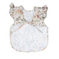 Bapronbaby Flutter Delilah Floral Bapron - No Neck Tie Safer Bib For Baby & Toddler - Soft Waterproof Stain Resistant - Machine