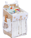 Cradle Star Hanging Diaper Caddy - Baby Shower Gifts Diaper Organizer For Changing Table - Hold 50+ Diapers - Nursery Baby Essen