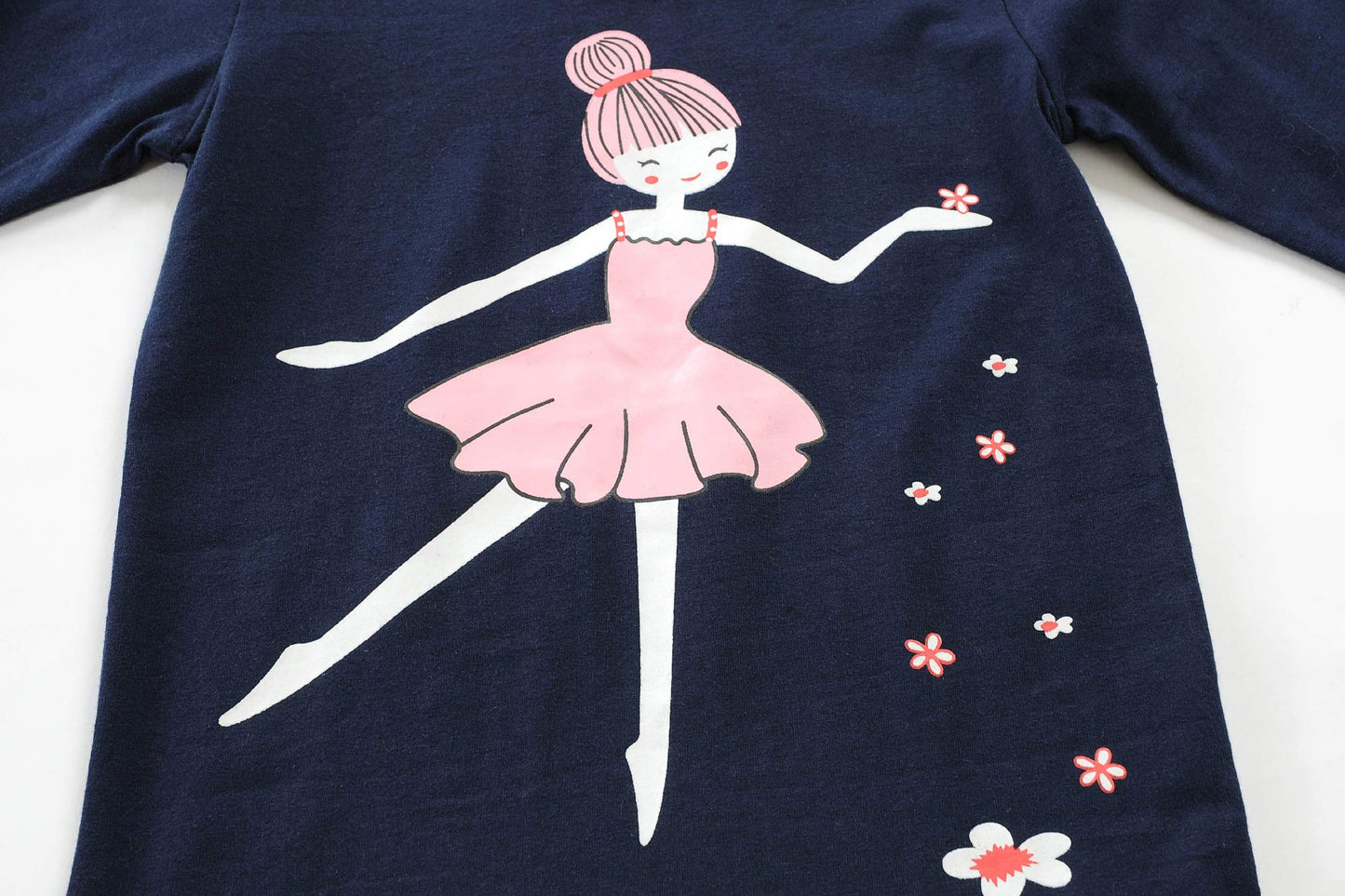 Girls Pajamas Set Toddler Dancing Girls Pjs 100% Cotton Long Sleeve Kids Sleepwear Sets Size 7