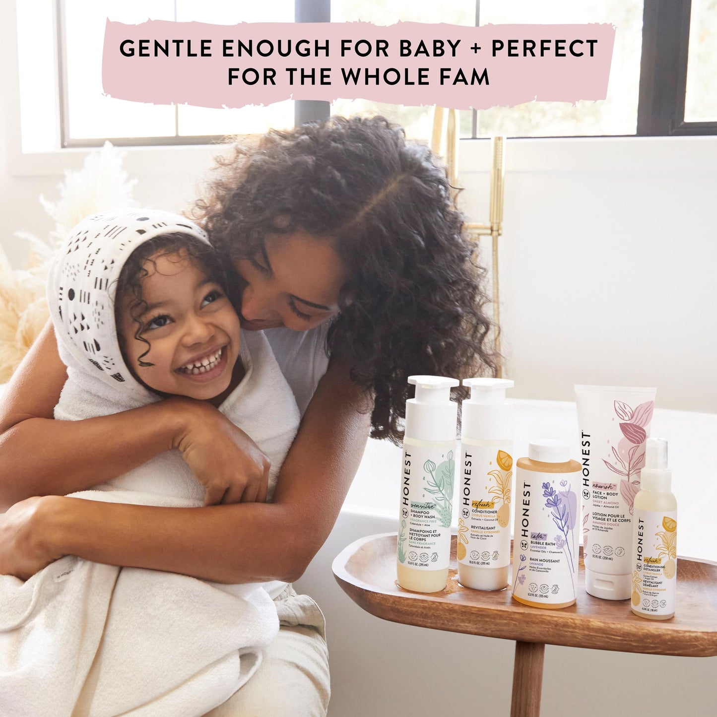 The Honest Company Foaming Bubble Bath | Gentle For Baby | Naturally Derived, Tear-Free, Hypoallergenic | Sweet Almond Nourish,