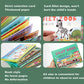 MIKNEKE 4 Pack DIY Busy Book for Toddlers, Montessori Busy Book for Kids to Develop Learning Skills, Quiet Book, Animal Vehicle