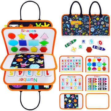 Toddler Busy Board, Montessori Busy Board for Toddlers 3+ Years Old, Sensory Activity Board for Fine Motor Skills, Sensory Board