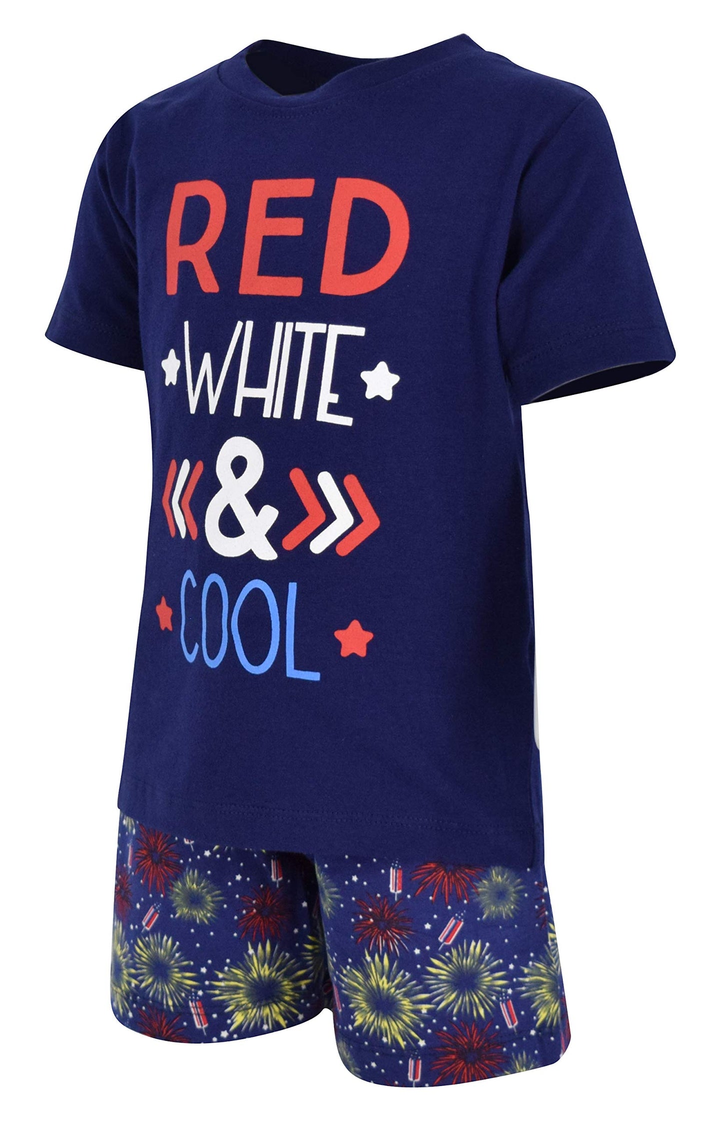 Unique Baby Boys Red, White & Cool 2 Piece 4Th Of July Outfit (4T)