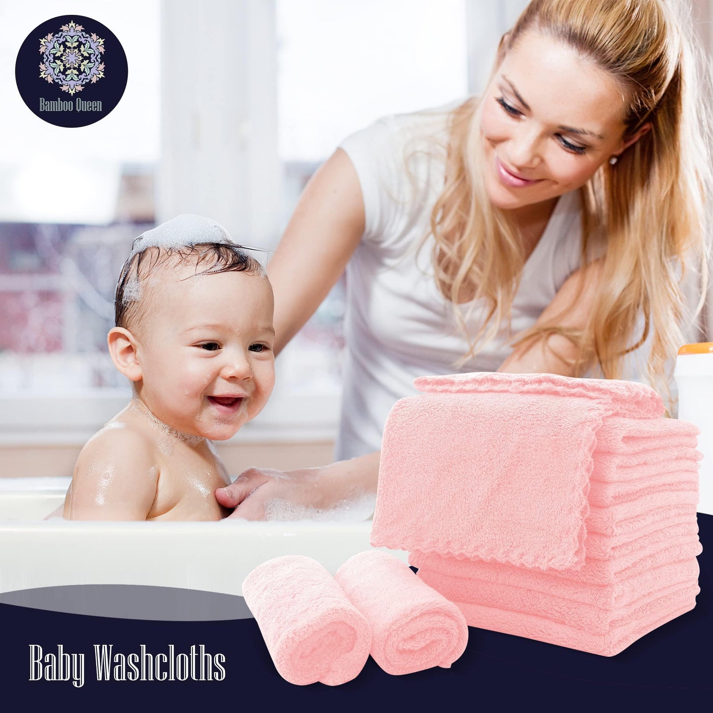 32 Pack Baby Washcloths - Luxury Coral Fleece - Extra Absorbent And Soft Wash Clothes For Newborns, Infants And Toddlers - Suita