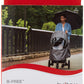 Britax B-Free Stroller Wind And Rain Cover | Easy Install + Air Ventilation + Storage Pouch Included Grey