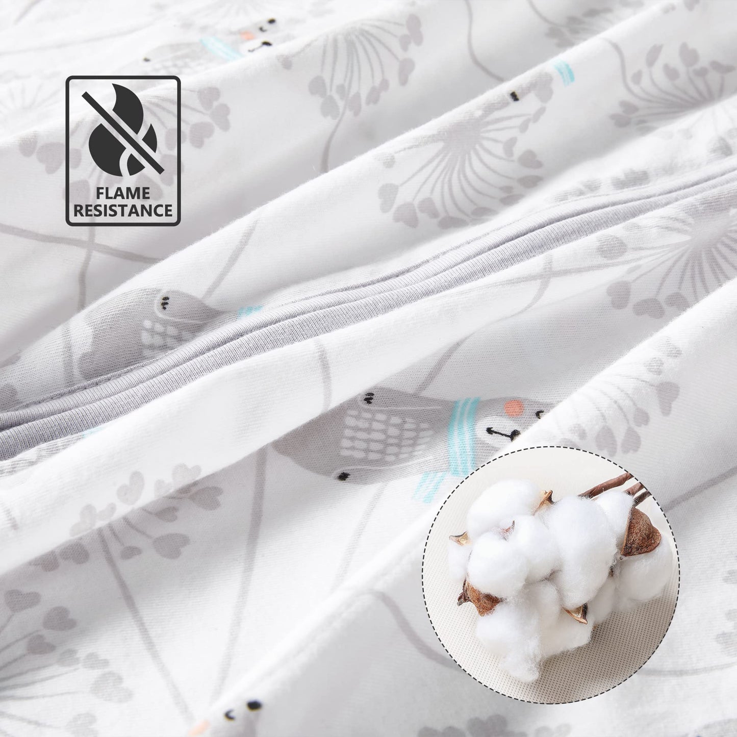 TILLYOU Sleep Sack 0-6 Months - 0.5 TOG Baby Wearable Blanket with 2-Way Zipper, Extra Soft Cotton Sleeveless Sleeping sack 2 Pa