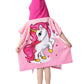 Athaelay Kids Hooded Poncho Towel For Girls, Toddlers Bath Beach Pool Swim Towels With Hood Cover-Ups Swimwear (3D Unicorn With