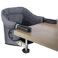 Hook On High Chair for Babies 6-36 Months - Portable Foldable Baby Feeding Seat with Carry Bag, Non-Slip Aluminum Clamp, Machine