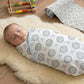 Celina Polka Baby Blanket for Newborns, Soft Wrapper Sleeping Bag, Geometrical Print, 100cm x 100cm, 06 Months, Skin Friendly