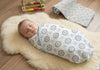 Celina Polka Baby Blanket for Newborns, Soft Wrapper Sleeping Bag, Geometrical Print, 100cm x 100cm, 06 Months, Skin Friendly