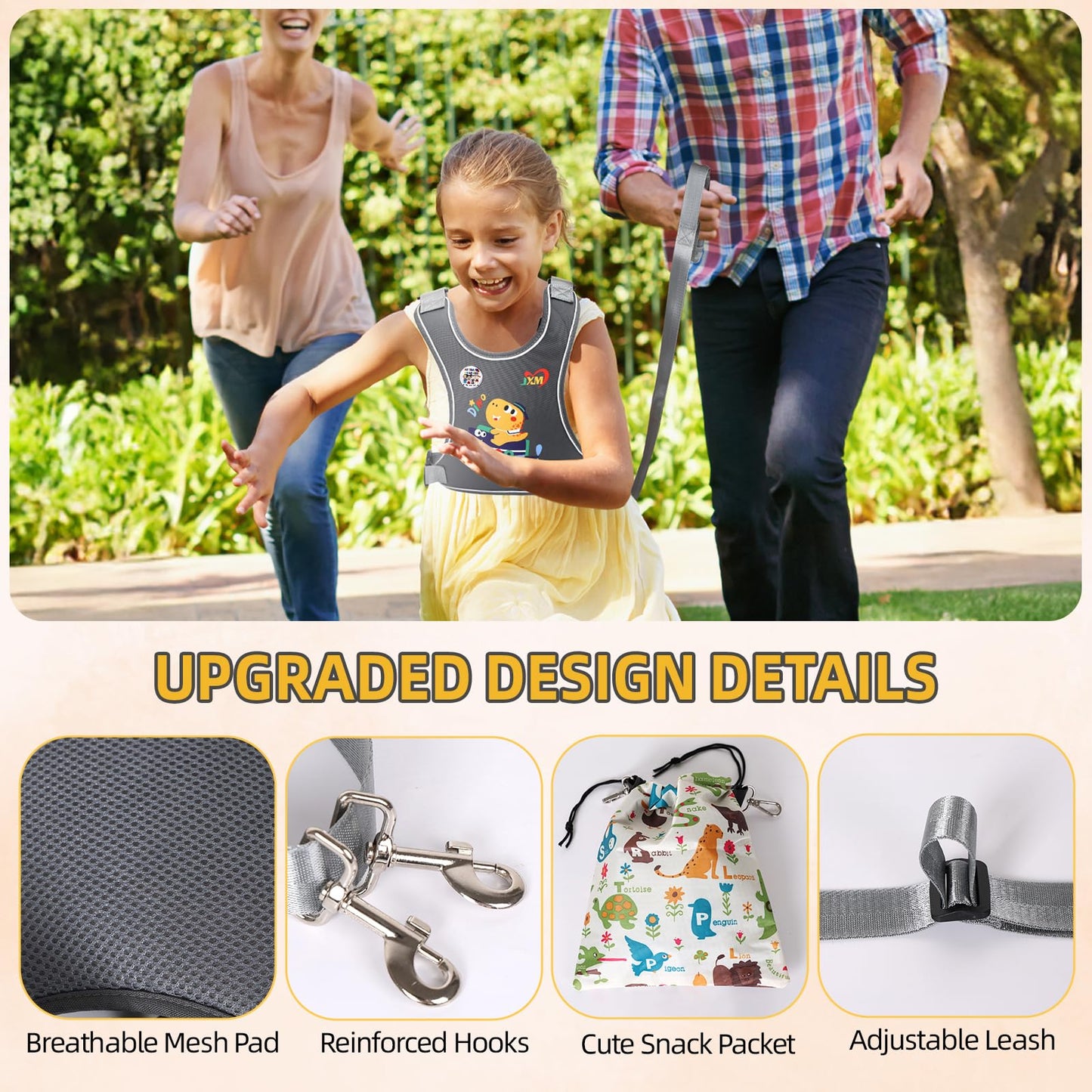 2025 New Safety Harness For Older Children (6-12Yrs) With Autism Special Needs Adhd/Asd, Teens Youth Vest Walking Harness With G