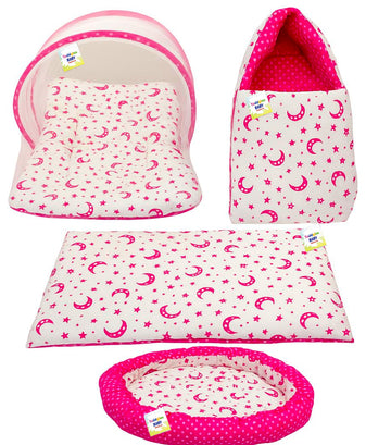 Toddylon New Born Baby Bedding Set (4 Pcs Set) (06 Months)