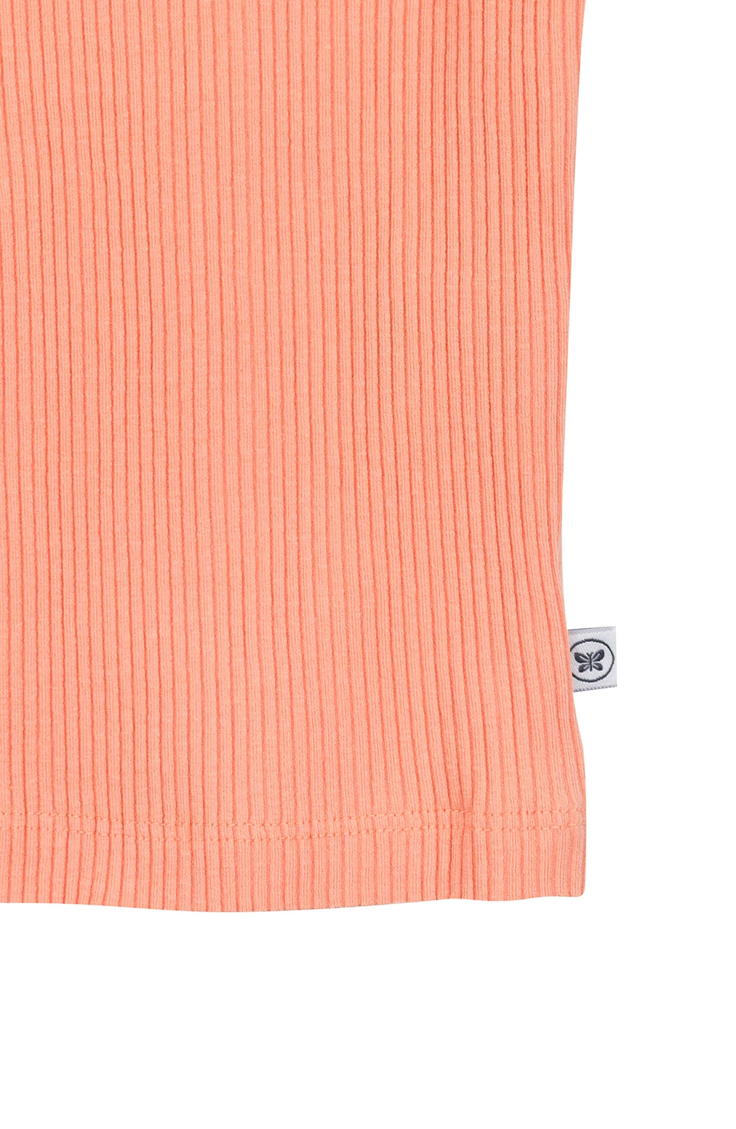 Honestbaby Organic Cotton Chunky Rib Tank, Coral Pink, 0-3 Months