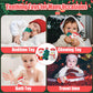 3Pcs Christmas Silicone Teething Toys for Babies - First Christmas Soothe Chew Teether for Infants, Soft Snowman Design for Todd